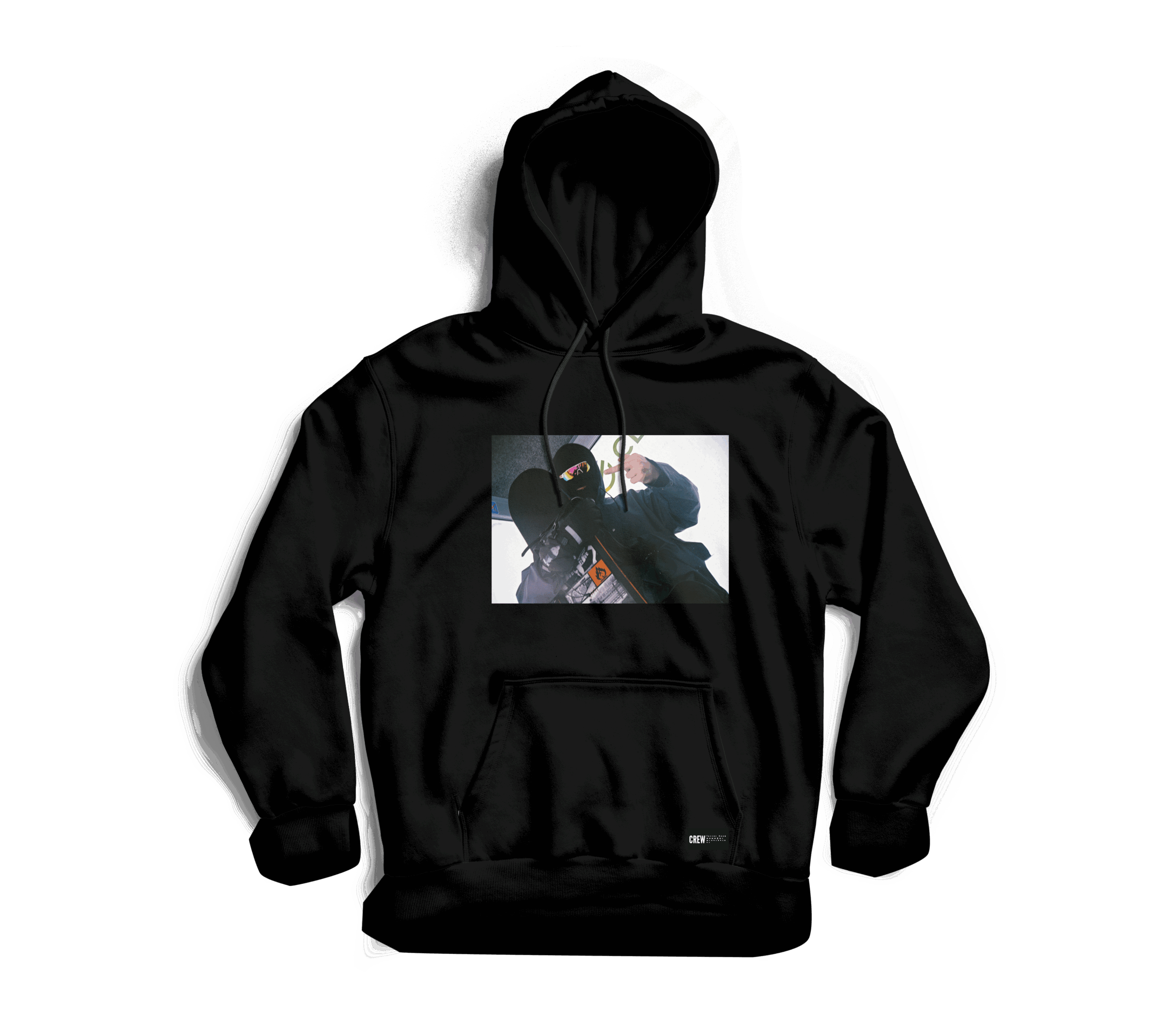Толстовка TEAM FACK HOODIE BLACK PRINT